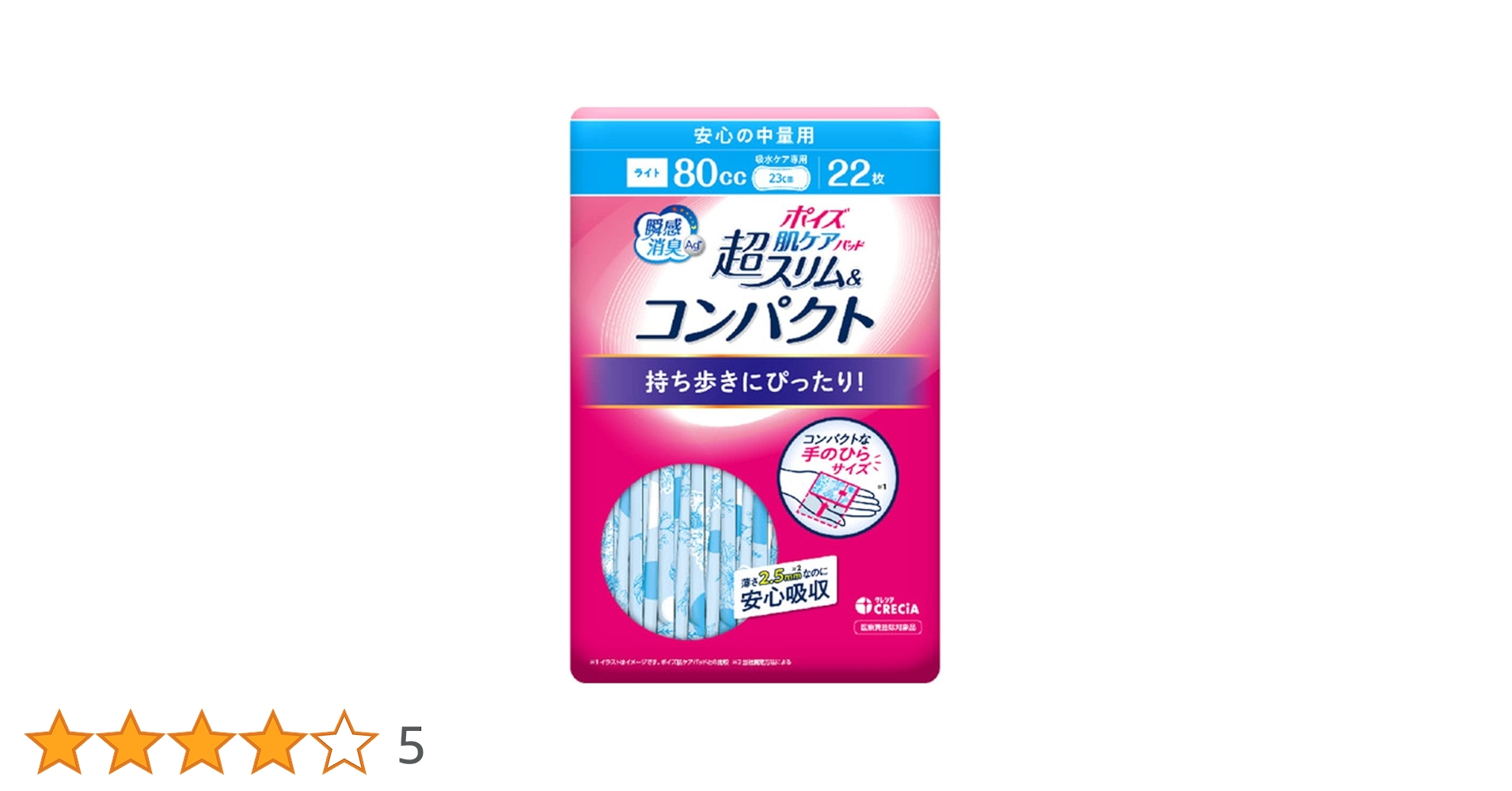 【新品・未使用】ポイズ80cc　26枚入り14パック　364枚　24円／枚 Amazon | 日本製紙クレシア ポイズ肌ケアパッド 超スリム