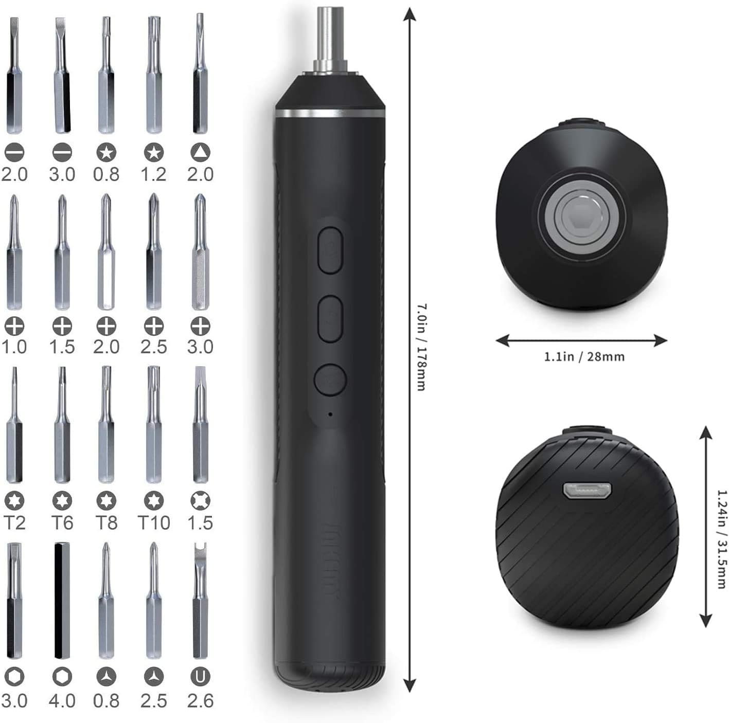 🔥 Flаѕh Sаlе Mini Electric Screwdriver, Small Cordless Power Screwdriver Set with LED Light, Handy Repair Tool for Phone Watch Camera Laptop
