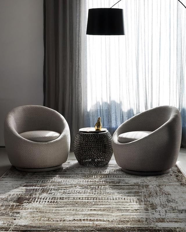Turkish Texture Abstract Area Rug, Modern Style, Neutral Tones, Living Room Decor, Large Floor Carpet (mordan, 5' x 7'ft (Rectangular)-image-28