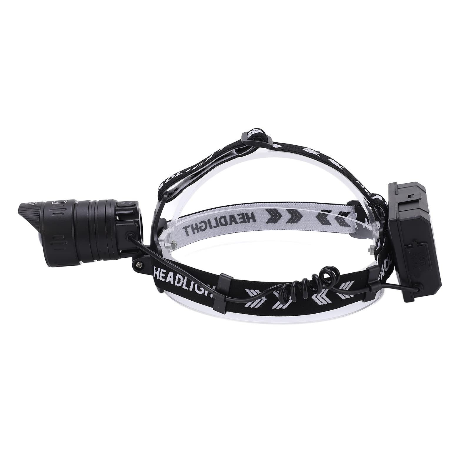 Outdoor-Scheinwerfer mit Bewegungssensor, wiederaufladbare USB-Taschenlampe mit starkem Lichtkopf für Wandern und Camping