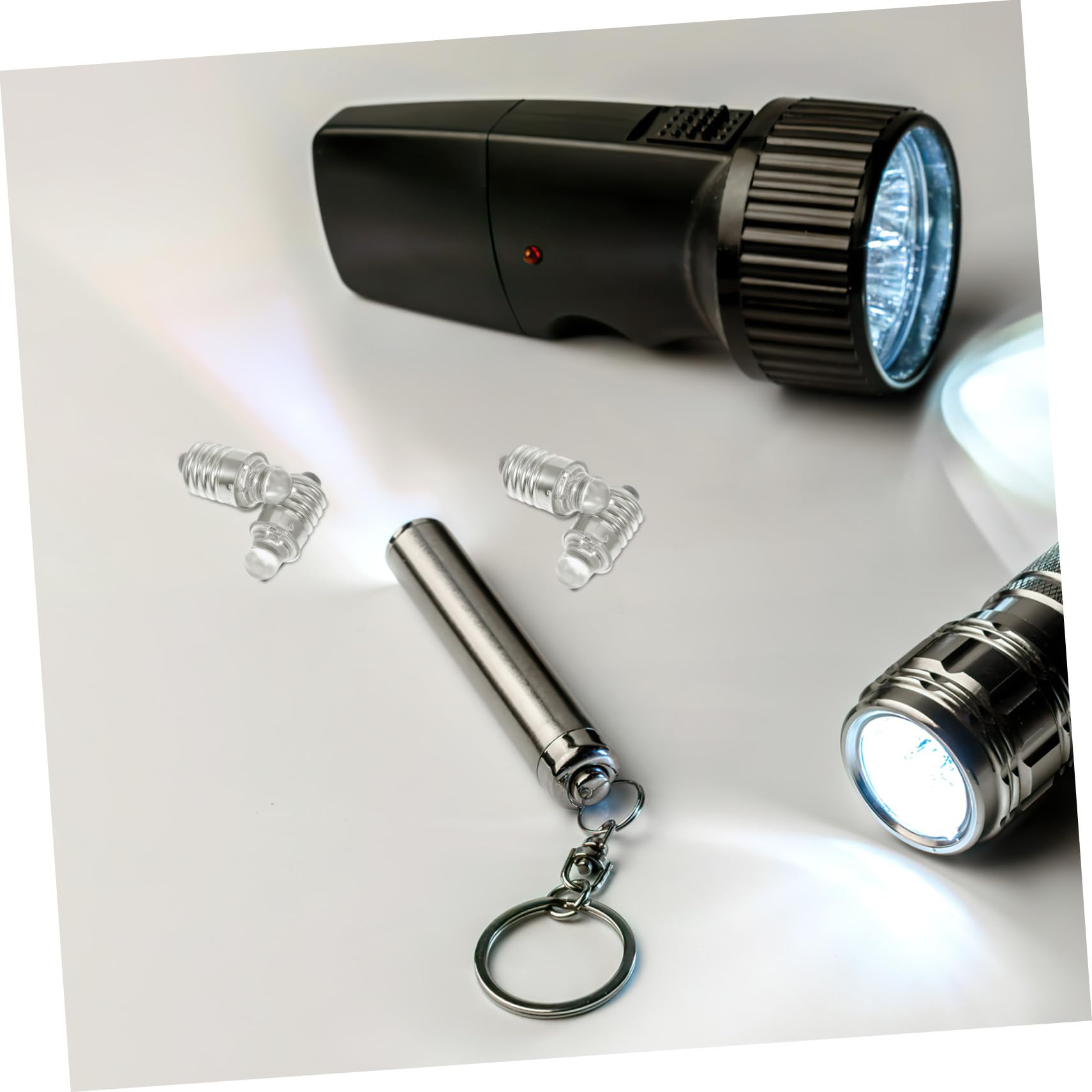 NOLITOY Lampadina LED Torcia Attacco a Vite Mini 6V Confezione da 2 Pezzi