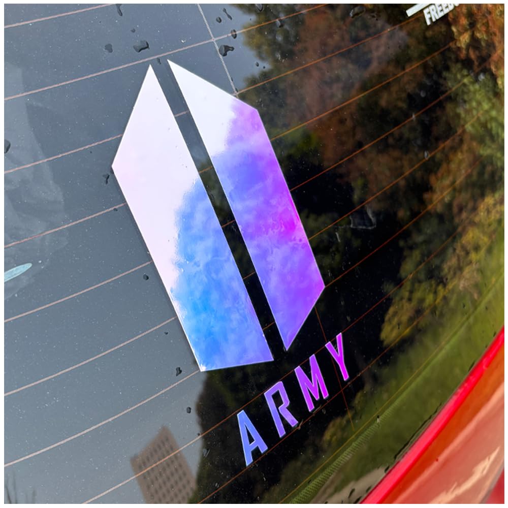 2Pcs Korean Idol Army Stickers Music Fans Stickers Removble Vinyl Decals for Bumper,Lapto…