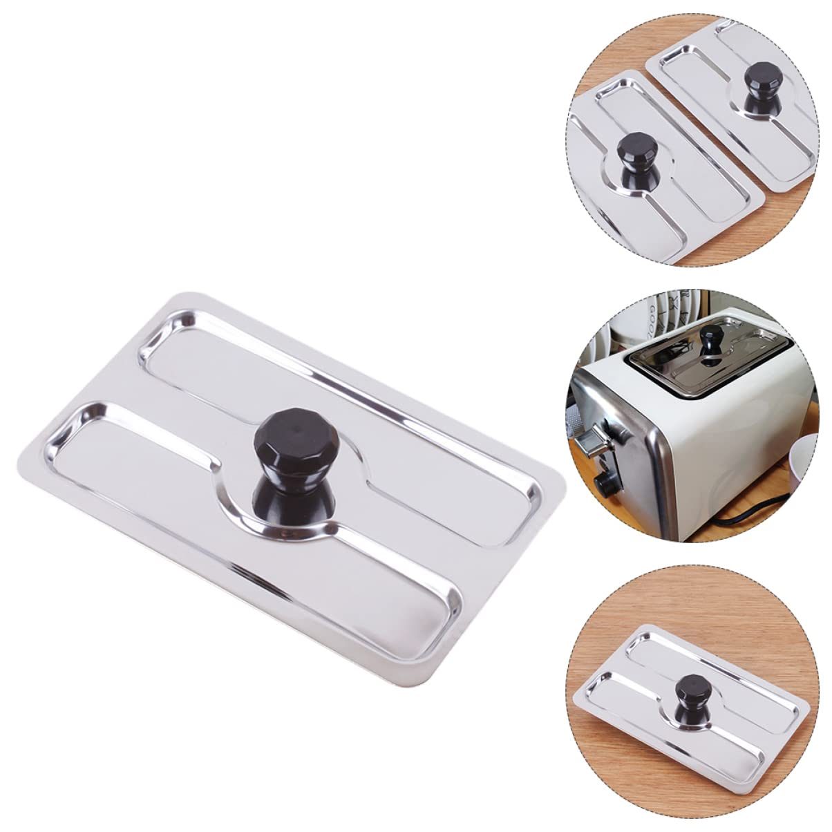 VOSAREA Cuisine 3 Pièces Couverture De Grille- Housse pour Petit Électroménager Housse De Protection Grille- Couverture D'outil De Cuisson Poele Electrique Métal Acier Inoxydable Gaï Gaï