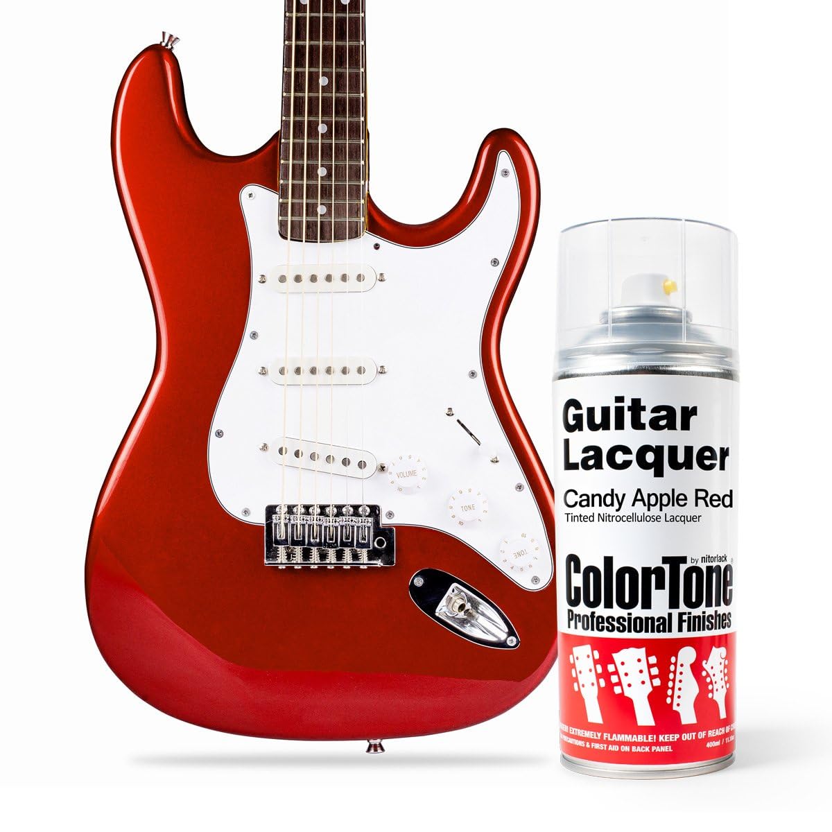 Amazon.com: ColorTone Aerosol Guitar Lacquer, Candy Apple Red