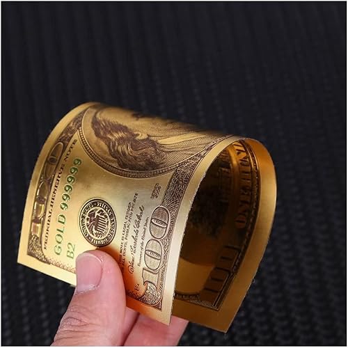Miniatura 4 de 10 sobres de dinero con 7 billetes de dólar dorados para regalos en efectivo, sobre de billetes de 100 dólares, regalo de tarjeta de dinero, chapado