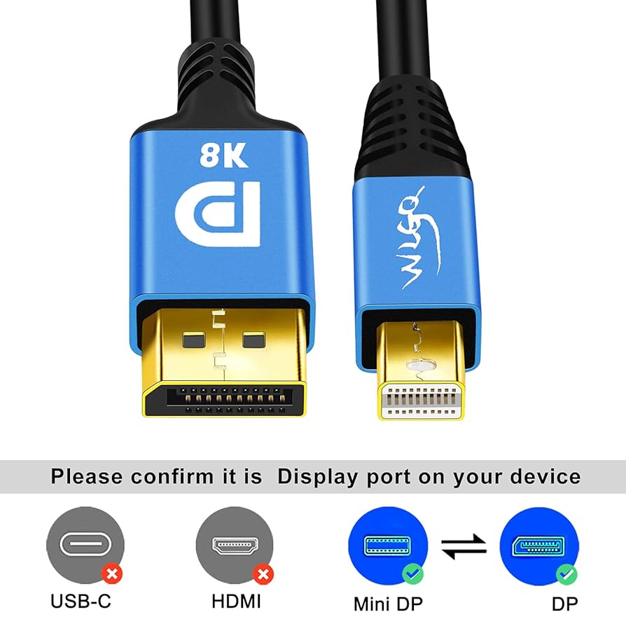 PCケーブル・コネクタ WLGQ Displayport 1.4 cable 8K@60Hz 4K@ Amazon