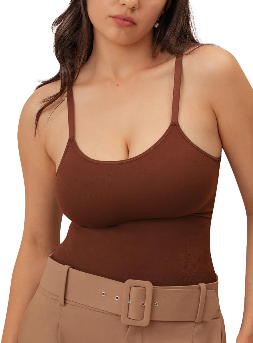 SHAPERMINT Womens Tops - Scoop Neck Cami Body Shaper for Women, Shapewear Tummy Control, Camisole Tank Tops for Women - Image 6
