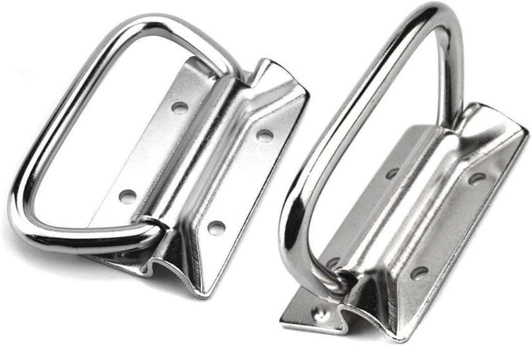 RilexAwhile The Color of Imagination Stainless Steel Pull Handles for Toolbox Lifting Door Chest 4 Inch (2pcs)