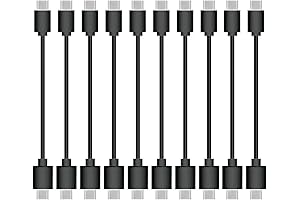 10 Pack 0.5FT ag06 USB 2.0 Cables Black