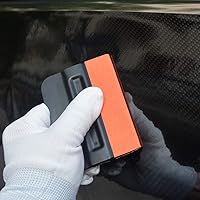 Vista 4 de Gomake Escobilla de vinilo para envoltura de vinilo de 4 pulgadas con borde de fieltro de microfibra, herramienta aplicadora de calcomanías