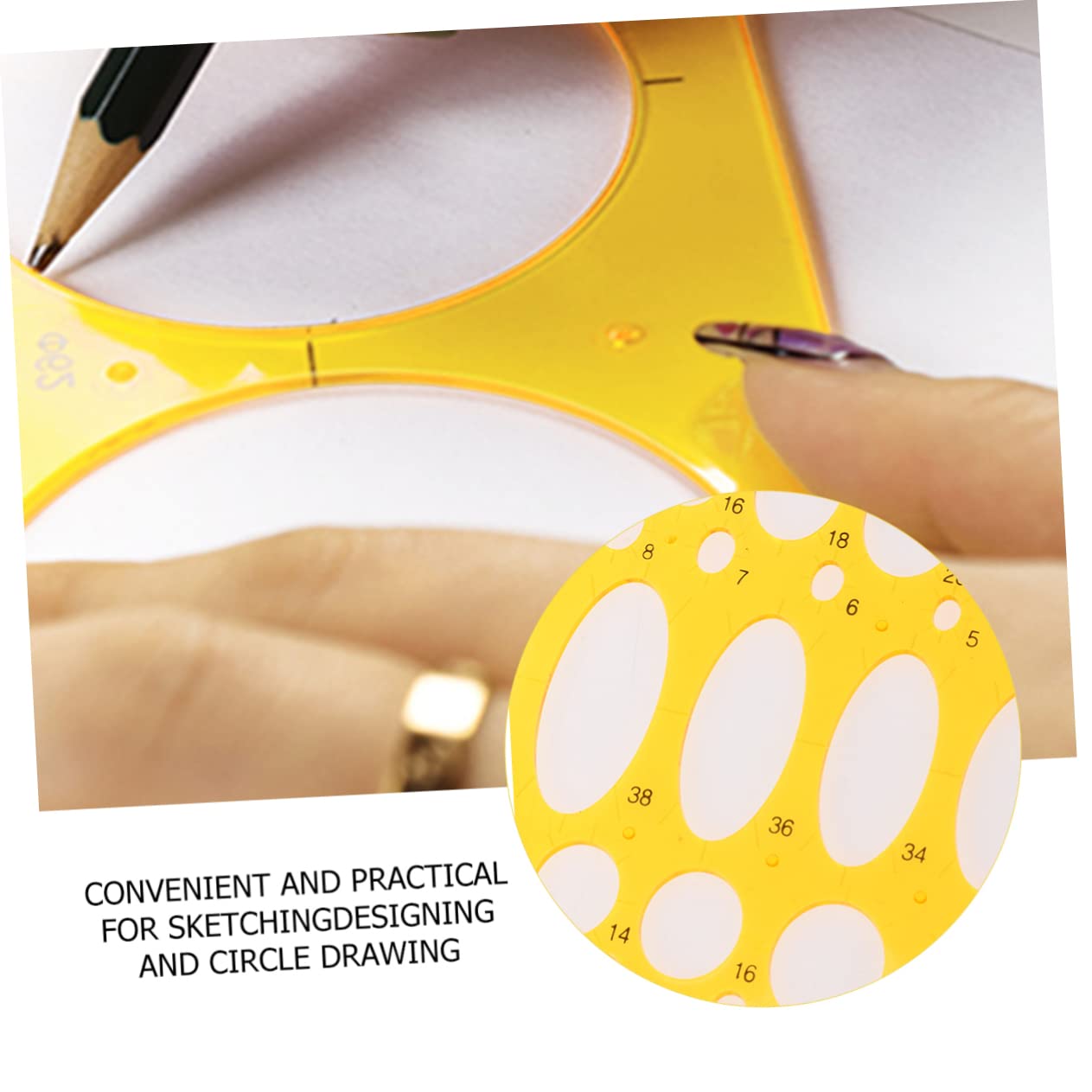 Set Da 6 Pezzi Di Righelli Curvi E Stampi Per Disegno Personale E Disegno Tecnico~p143020945