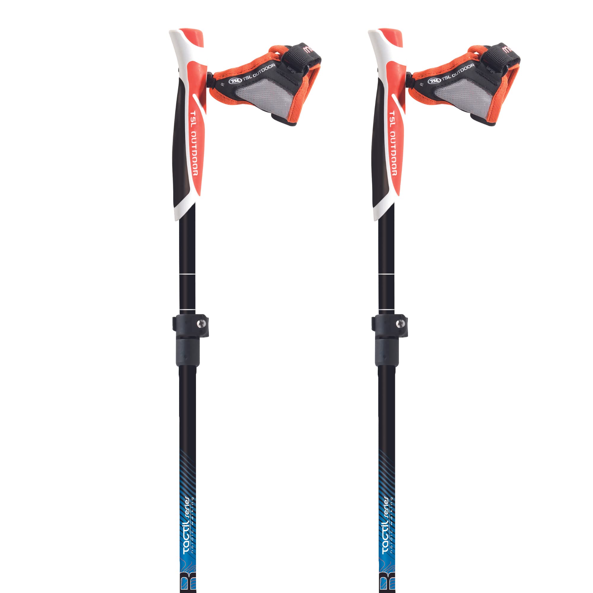 TSL Męskie kijki trekkingowe Tactil Adjust, niebieskie, M, PFBNTA