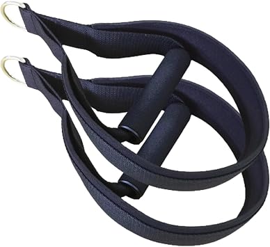 Double Pilates Straps - 2 Pcs D Ring Reformer Straps, Adjustable Exercise Loops, Yoga Wrist Cuff, Ankle Binding Belt | Gym Home Cadillac Barre And Stretching Workout