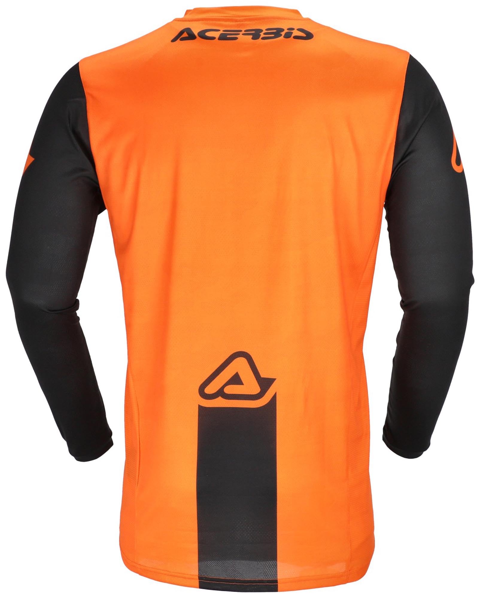 Acerbis MX J-Track Inc 2.0 Logo Maglia Motocross, nero/arancione, L