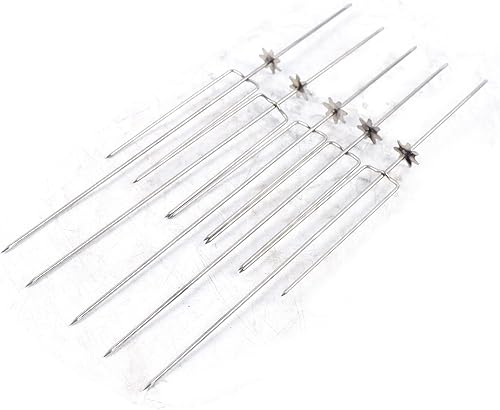 Miniatura 9 de Parrilla de carbón eléctrica USB, parrilla giratoria automática de acero inoxidable plegable con 17 varillas de asado para acampar al aire libre,