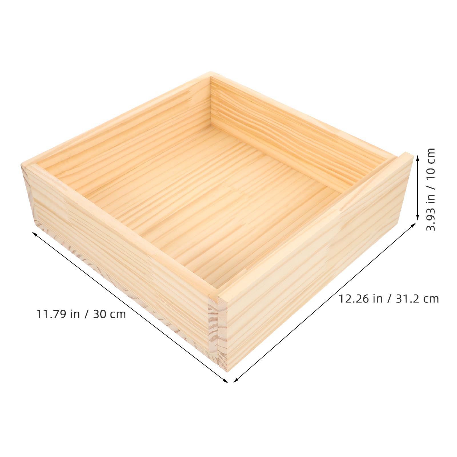 Cassetto in Legno Grezzo per Mobili, Finitura Fai da Beige