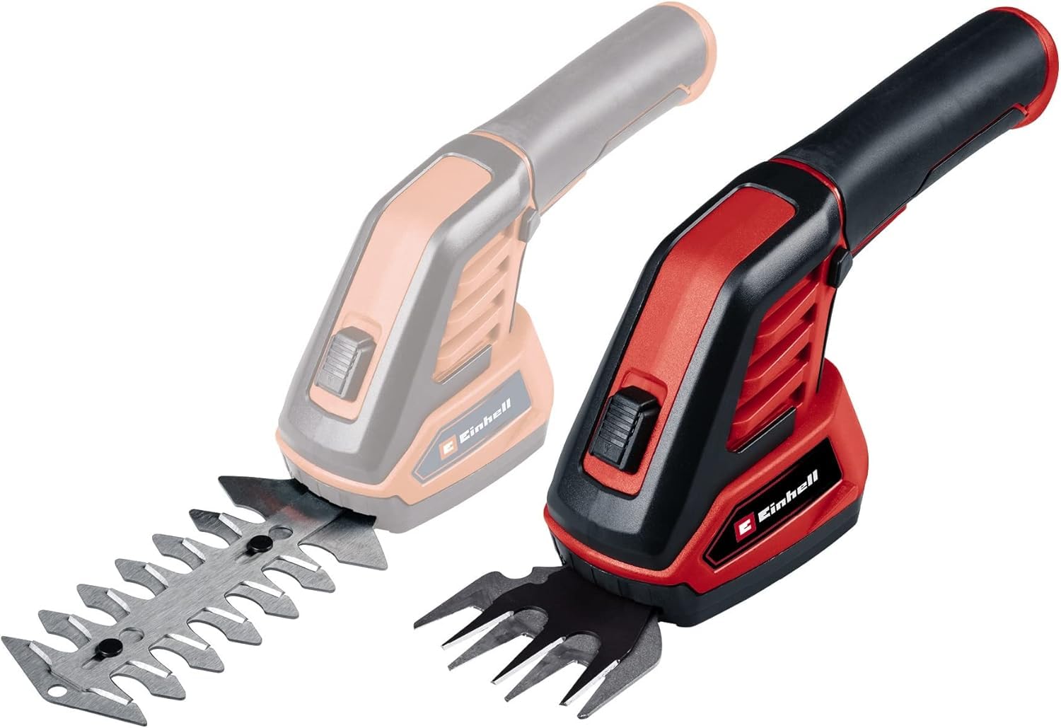 Einhell Cordless Grass and Bush Shears 3.6V - 70mm Grass Blade - 110mm Shrub Blade - Red