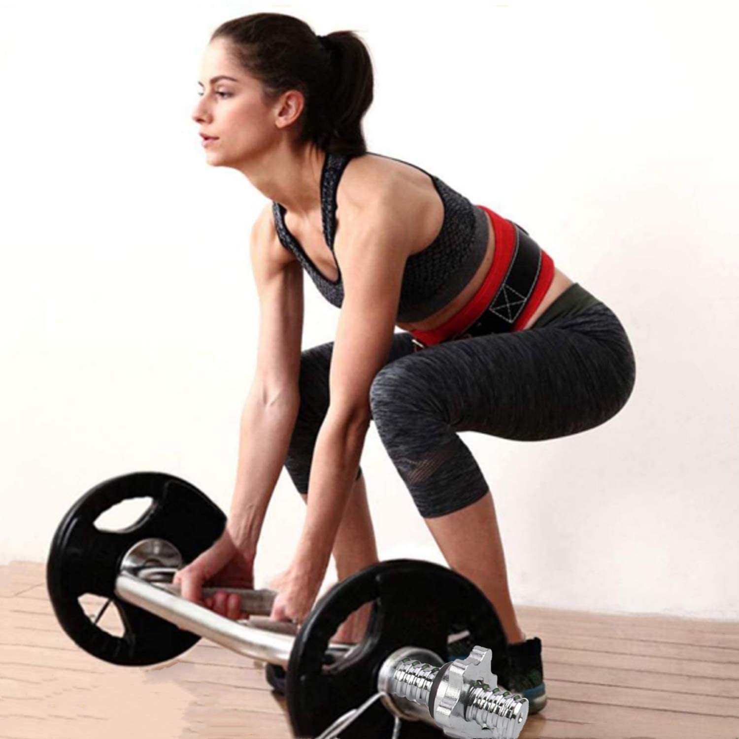 Eisenlink Verstellbare Langhantelstange 100cm – Inkl. 2kg Schrauben, Bis 77kg Belastbar | Für Home-Gym