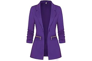 Purple Blazer Women Plus Size: Refined Elegance for Every Curve