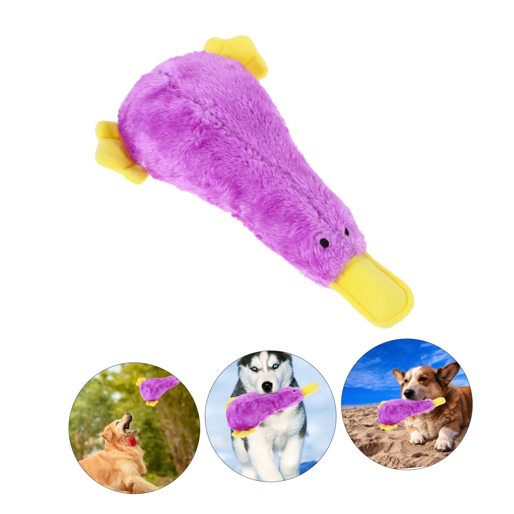 BESTonZON Jouet Peluche Chien Qui Couine Jouet à Mâcher pour Chiot Forme Oiseau Motif Dessin Animé