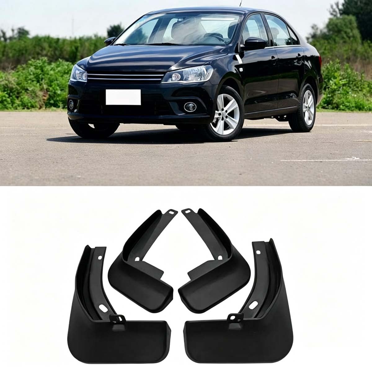 Garde-boue pour voiture évite la rouille bas de caisse VW Skoda Rapid 2012-2017