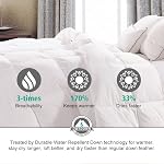 APSMILE Heavyweight Full/Queen Peignes d'oie vers le bas consolateur pour le temps plus froid / veilleur, Ultra-Soft Hotel Collection Goose Down Couette Insert, 46oz Consolateur de descente d'hiver épais et moelleux(90x90, Blanc)
