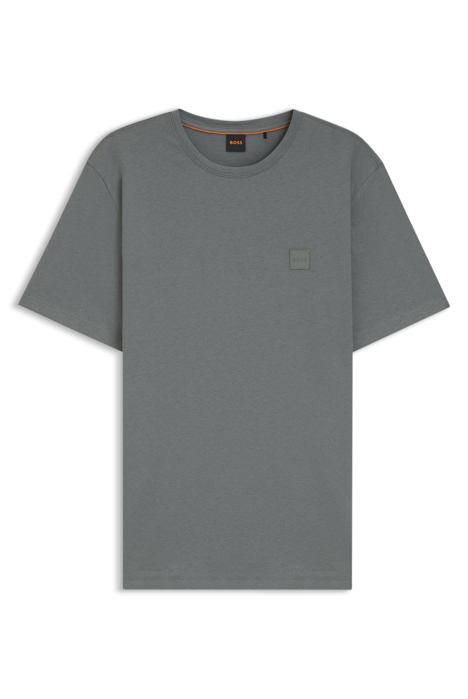 BOSS Herren Tales Relaxed-Fit T-Shirt aus Baumwoll-Jersey mit Logo-Aufnäher