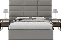 Vista 43 de Vänt - Paneles tapizados de cabecera para montar en la pared, diseño Elizabeth, 120 x 46 pulgadas, configuración de 16 paneles individuales