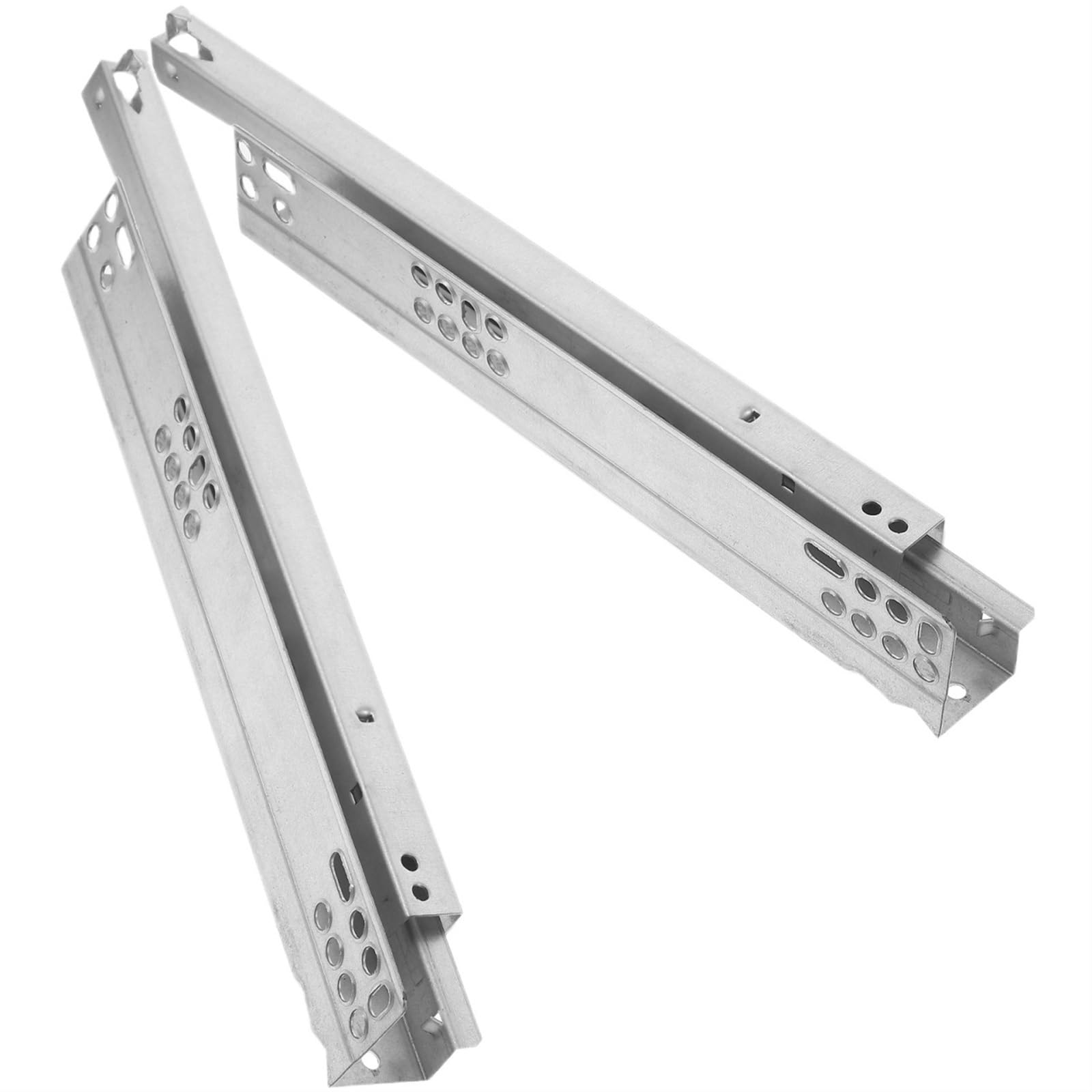 Glissière à deux sections de précision avec rails d'amortissement pour mobilier