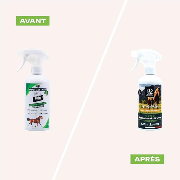 K-OCIDE - Barrière répulsive contre parasites du cheval - Anti-Insectes - Polyvalent - Produit Naturel - 500 ml. - 2