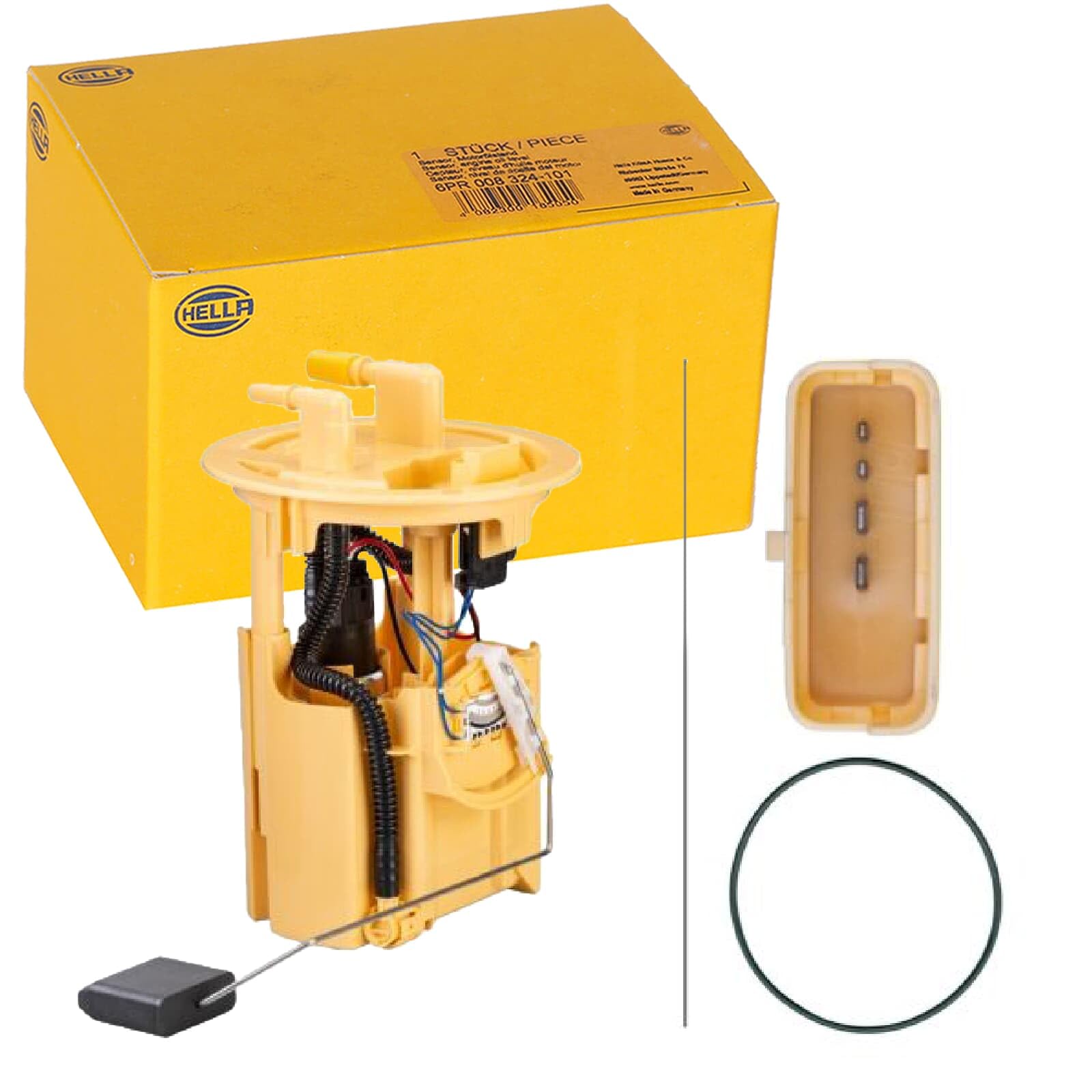 HELLA 8TF 358 106-181 Unidad de alimentación de combustible - eléctrico - 4polos - con junta/con sensor de nivel