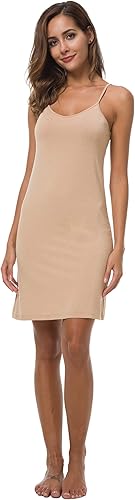 Miniatura 6 de Vestido básico ajustable con tirantes delgados para mujer, mini vestido de camisola