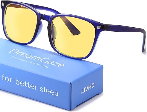 Miniatura 16 de livho Gaming Blue Light Blocking Glasses for Better Sleep, Premium Night Driving, Computer Blockers for Man & Woman B1 Negro Claro +