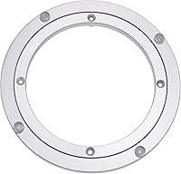Vista 1 de Placa giratoria de aluminio resistente Lazy Susan con rodamiento giratorio para mesa de comedor (8 pulgadas)