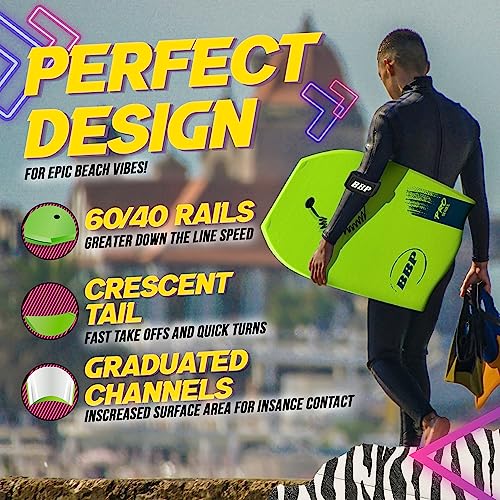 Bbp Pro Series Body Board - 33" Lightweight Eps Core Body Boards, Boogie Boards For Beach Kids, Bodyboard For Surfing Kids And Adults Boogie Board #TOP2