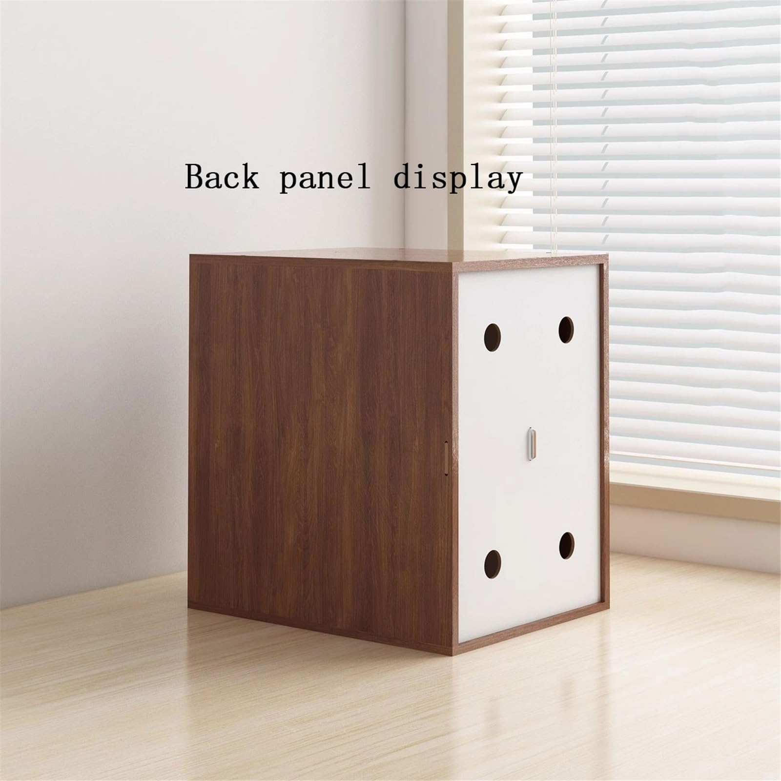 Ufficio Portaoggetti da tavolo for dischi in vinile, album CD in legno Scaffale porta dischi