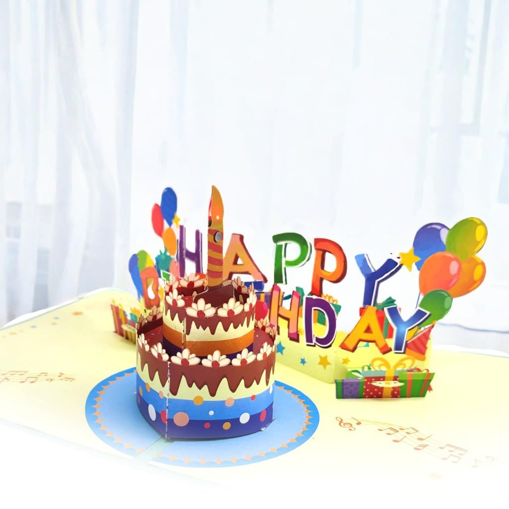 Ling Design - Biglietto Di Auguri Per Compleanno 'Cocktail Hour' Con Lamina Oro - 16x19 Cm - Con Busta - Foreste Sostenibili