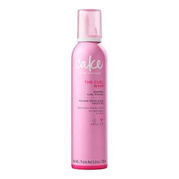 Cake Beauty Whipped Curl Defining & Volumizing Mousse Aloe Vera Vitamin E for Flexible Hold - Vegan No Heat Curls Wavy Curly Hair Sulfate Cruelty Free Products For Women