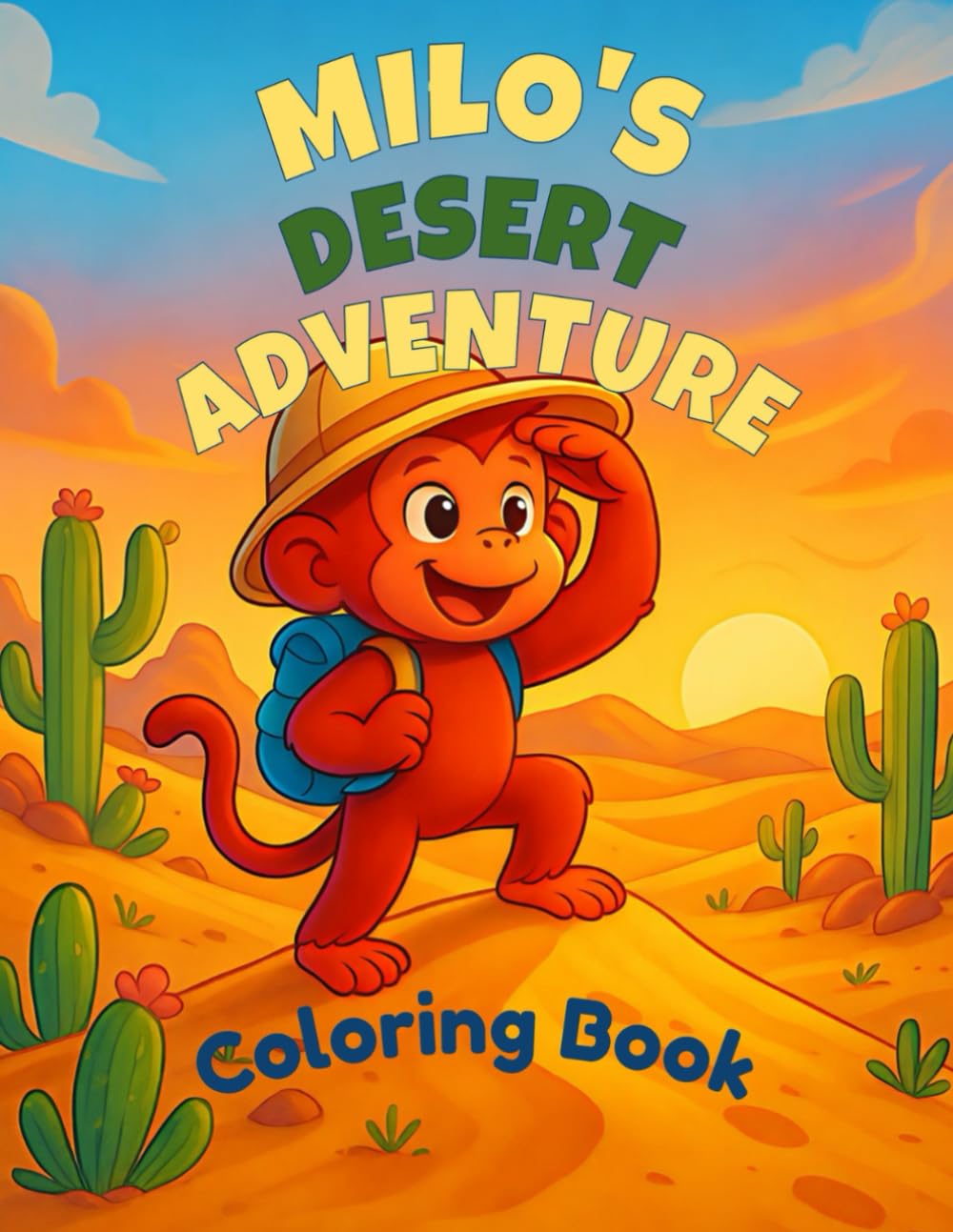 Milo’s Desert Adventure: The Milo Adventures Coloring Book Series (The Adventures of Milo the Monkey)