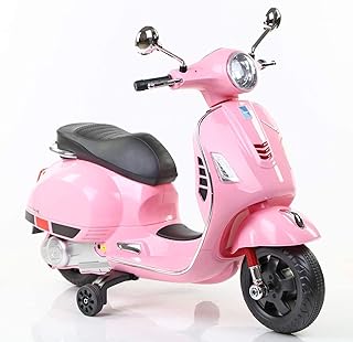 Don't Cry Vespa Scooter New Edition For Kids: Electric Ride-On With Foot Accelerator, Ages 3-7, Pink, Red, Blue (Pink)