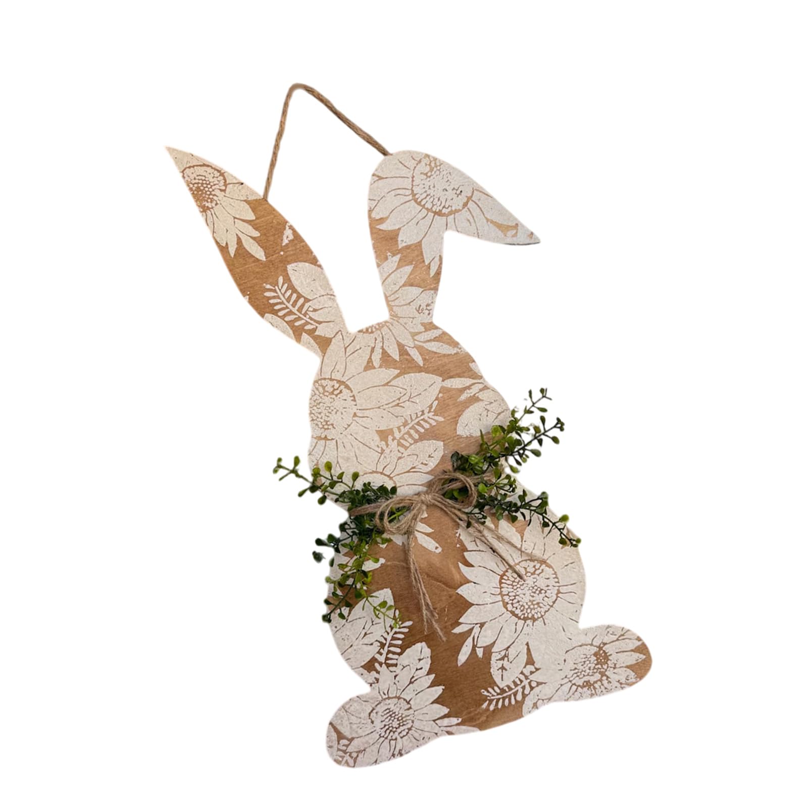 Bunnies Welcome Sign Wooden Door Decoration Wreath Hanging Plaques Farmhouse Front Porch Home Rabbits Decors Bunnies Welcome Door Hanger