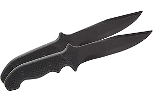 2-Pack 11.5" Realistic Rubber Practice Knife Trainer
