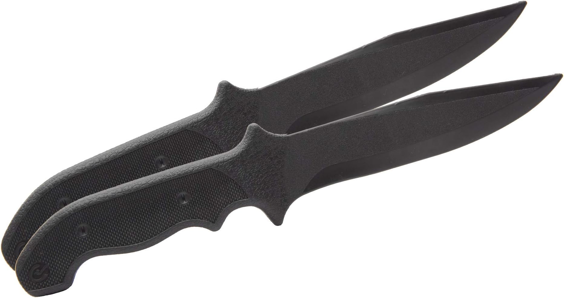 Realistic Rubber Training Knives (2 Pack) - 11.5 inches long Realistic Size and Weight, Flexible but Firm For Weapons Sparring and Demonstrations