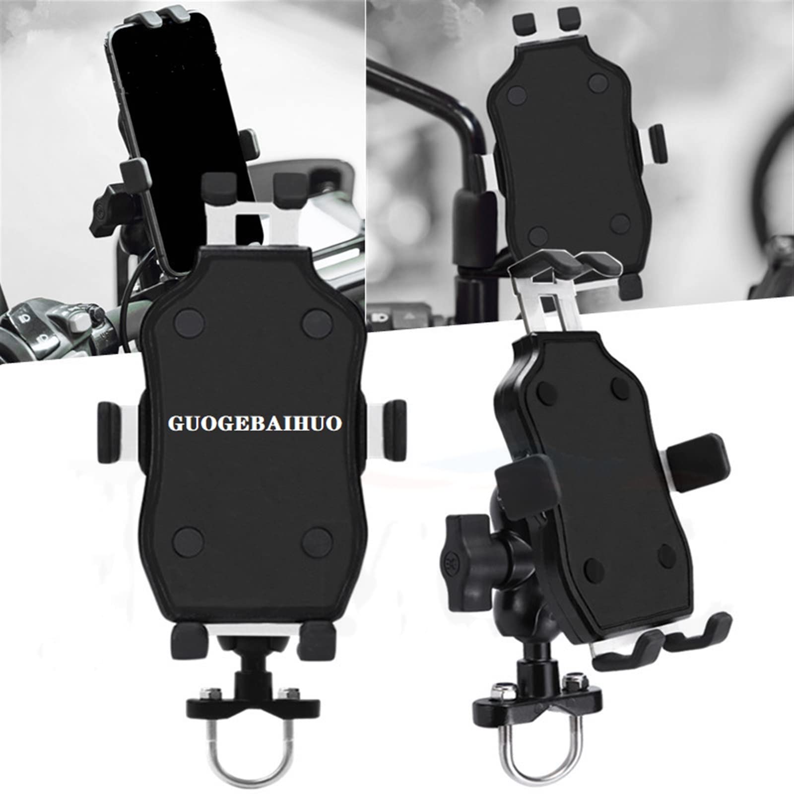 Dla YAMAHA TRACER 700/GT 900/GT Tracer 700/900 Gt 2018-2022 Motocykl CNC Kierownica Uchwyt Na Telefon Komórkowy GPS Wspornik Stojakowy Mocowanie Motocyklowe (Kolor : Screw)