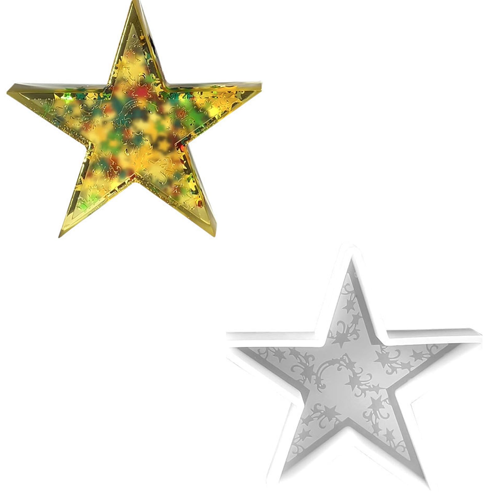 Tmboryuu Star/Silicone Molds for Epoxy Resin Soap Easy Demolding Gypsum Star Mold