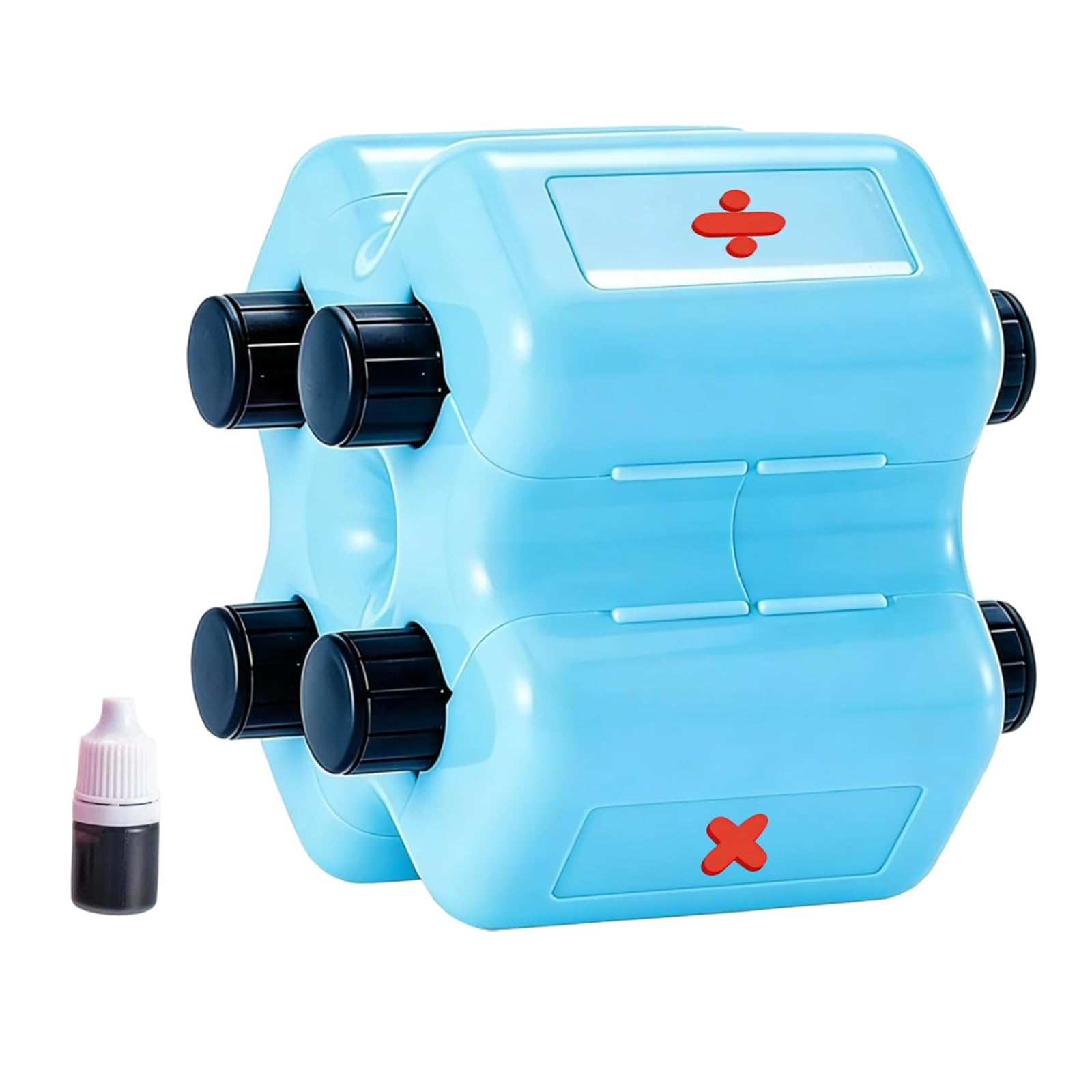 Mathematical Operations Practice Stamper ABS Roller Stamper Addition Subtraction Multiplication Division Teaching Aid Portable Math Teaching Aid