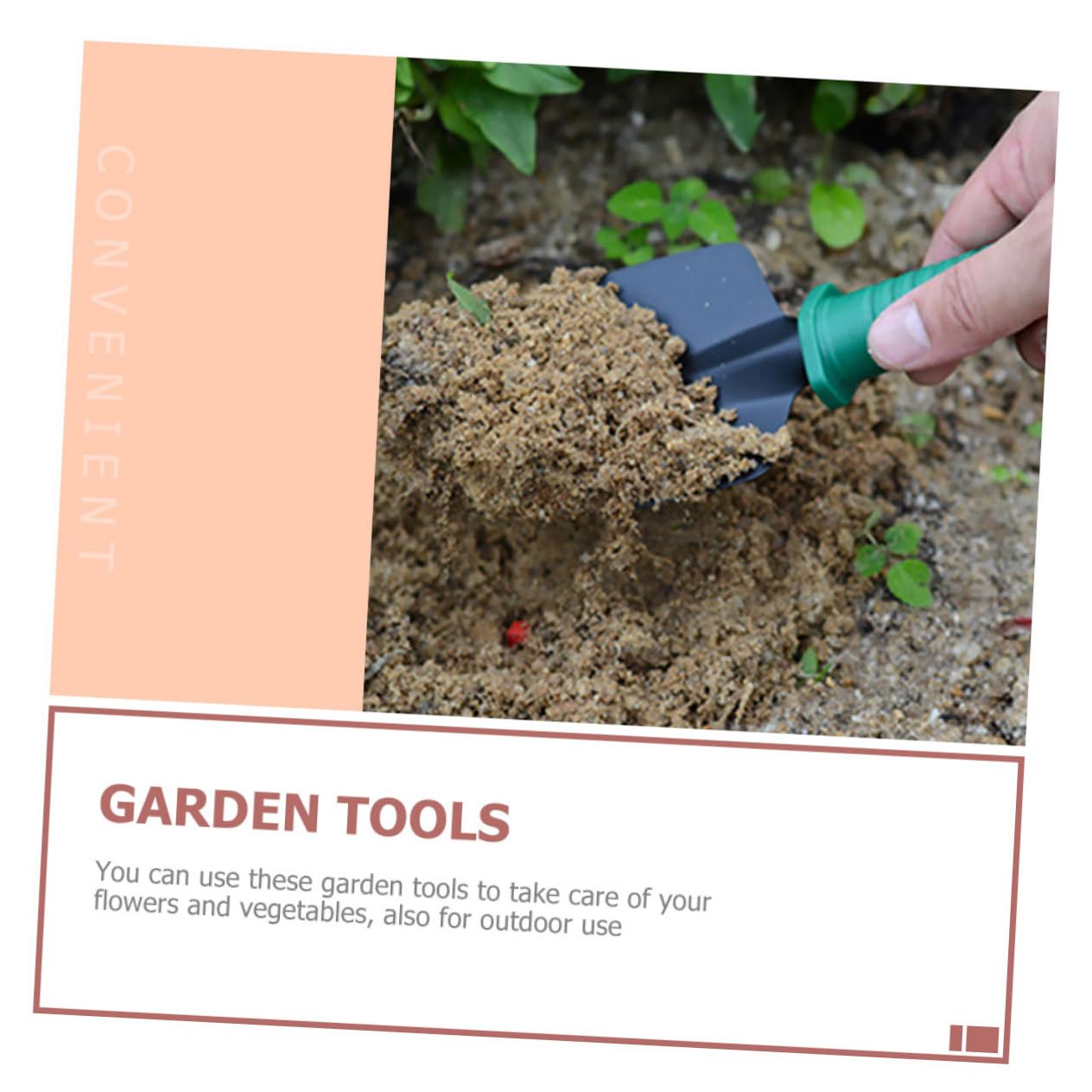 TOYANDONA Herramientas de Jardinería Palas de Inoxidable Rastrillos Tijeras para Plantar al Aire Kit de Herramientas Maletín Portátil para Jardín