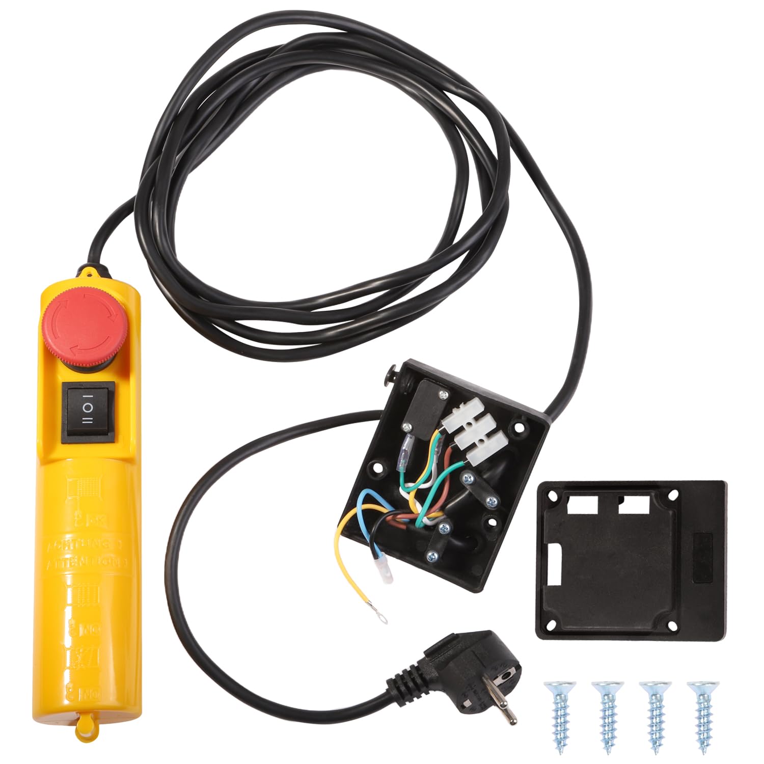 Botón colgante Control de la serie COB Operación directa a prueba de lluvia Control de grúa, botón de elevación eléctrica arriba y abajo con condensador de 30 UF, control de péndulo de