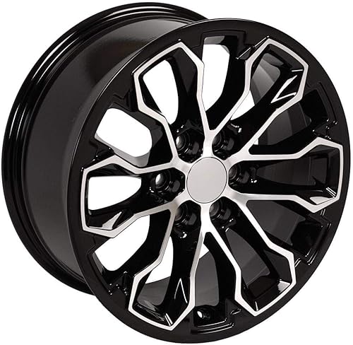 Miniatura 4 de OE Wheels CV54 Llanta de 17 pulgadas para Colorado ZR2 Style 6x120 17x8 Negro brillante mecanizado - Hollander 5891 (1)