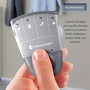 Bellman & Symfon Wireless Baby Cry Alert Monitor with Pager and Bed Shaker Smart Safety System for Deaf, Hard of Hearing Baby Audio, Elderly Care Alarm, No WiFi Needed, Vibrating Notification Kit